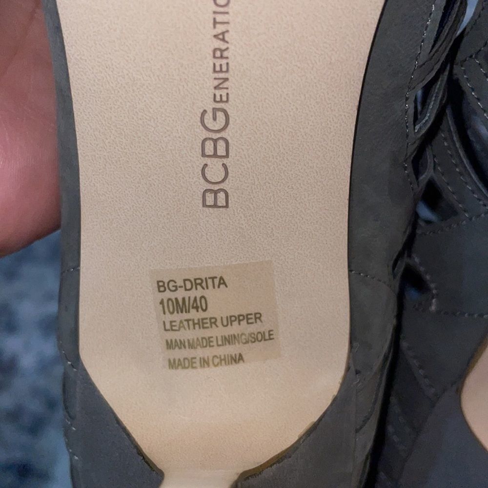 Grey BCBGeneration Strappy 'Drita' Sandal - 10 - Picture 5 of 6